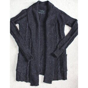 All Saints Jack's Place Flex Knit Alpaca Cardigan, Black - sz 12